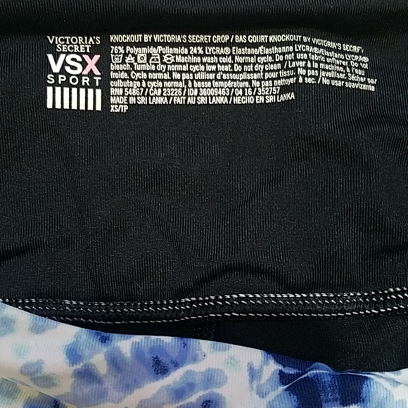 Victoria's  Secret Sport Blue Tie Dye Leggings - Picture 6 of 8